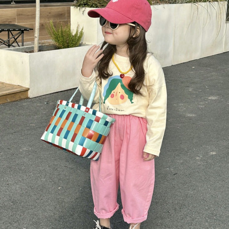 Baby Kid Girls Solid Color Pants Wholesale 23021797