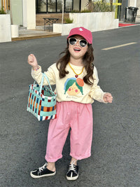 Load image into Gallery viewer, Baby Kid Girls Solid Color Pants Wholesale 23021797
