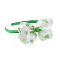 Load image into Gallery viewer, Girls Clover St Patrick&#39;s Day Accessories Headwear Wholesale 23022004
