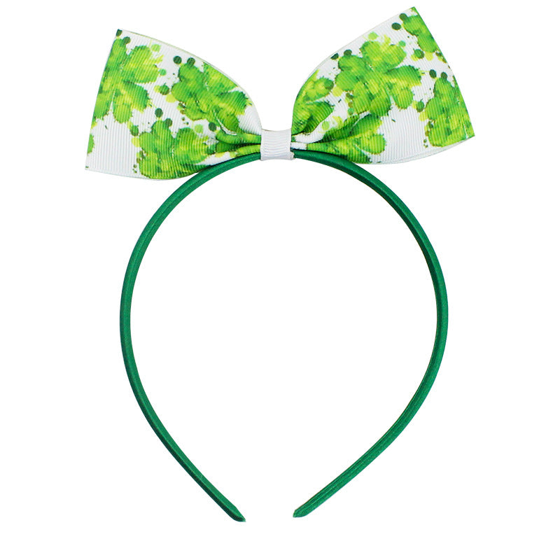 Girls Clover St Patrick's Day Accessories Headwear Wholesale 23022010