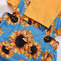 Load image into Gallery viewer, Baby Girls Color-blocking Flower Leopard Print Rompers Wholesale 23022014
