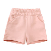 Load image into Gallery viewer, 2 Pieces Set Baby Kid Unisex Solid Color T-Shirts And Shorts Wholesale 230220175
