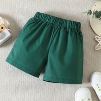 Load image into Gallery viewer, 2 Pieces Set Baby Kid Boys Easter Rabbit Bow Print Shirts And Solid Color Shorts Wholesale 230220176
