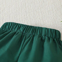 Load image into Gallery viewer, 2 Pieces Set Baby Kid Boys Easter Rabbit Bow Print Shirts And Solid Color Shorts Wholesale 230220176
