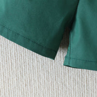 Load image into Gallery viewer, 2 Pieces Set Baby Kid Boys Easter Rabbit Bow Print Shirts And Solid Color Shorts Wholesale 230220176
