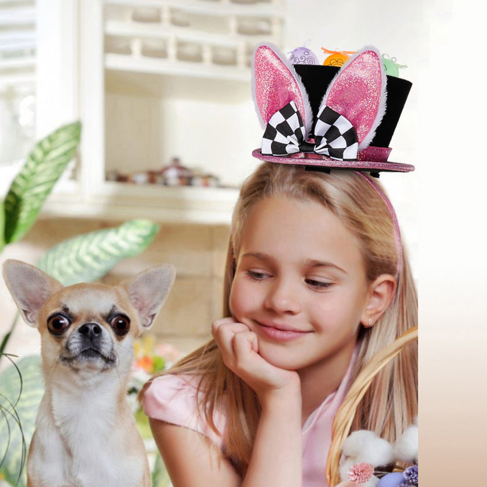 Girls Cartoon Bow Easter Accessories Headwear Wholesale 230220213