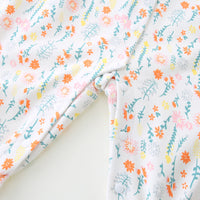 Load image into Gallery viewer, Baby Girls Color-blocking Flower Bow Print Jumpsuits Wholesale 230220223
