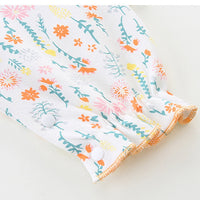 Load image into Gallery viewer, Baby Girls Color-blocking Flower Bow Print Jumpsuits Wholesale 230220223
