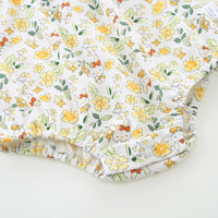 Load image into Gallery viewer, Baby Girls Flower Embroidered Print Rompers Wholesale 230220230
