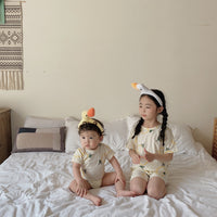 Load image into Gallery viewer, Baby Girls Flower Print Rompers Wholesale 230220233
