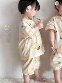 Load image into Gallery viewer, Baby Girls Flower Print Rompers Wholesale 230220233
