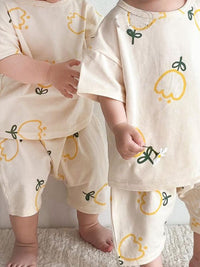 Load image into Gallery viewer, Baby Girls Flower Print Rompers Wholesale 230220233
