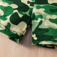 Load image into Gallery viewer, 2 Pieces Set Baby Kid Boys Letters Camo Print T-Shirts And Shorts Wholesale 23022042
