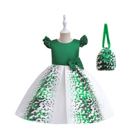 Load image into Gallery viewer, Baby Kid Girls Polka dots St Patrick&#39;s Day Dresses Wholesale 23022070

