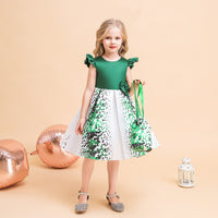 Load image into Gallery viewer, Baby Kid Girls Polka dots St Patrick&#39;s Day Dresses Wholesale 23022070
