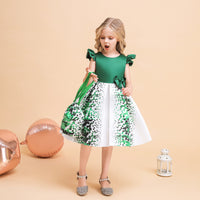 Load image into Gallery viewer, Baby Kid Girls Polka dots St Patrick&#39;s Day Dresses Wholesale 23022070
