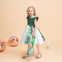 Load image into Gallery viewer, Baby Kid Girls Polka dots St Patrick&#39;s Day Dresses Wholesale 23022070
