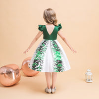 Load image into Gallery viewer, Baby Kid Girls Polka dots St Patrick&#39;s Day Dresses Wholesale 23022070
