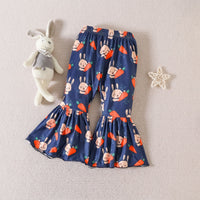 Load image into Gallery viewer, 2 Pieces Set Baby Kid Girls Easter Letters Rabbit Cartoon Print T-Shirts And Pants Wholesale 23022090
