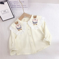 Load image into Gallery viewer, Baby Kid Girls Rabbit Cartoon Shirts Wholesale 230222112

