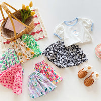 Load image into Gallery viewer, Baby Kid Girls Flower Fruit Print Shorts Wholesale 230222114
