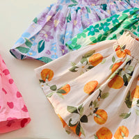 Load image into Gallery viewer, Baby Kid Girls Flower Fruit Print Shorts Wholesale 230222114
