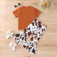 Load image into Gallery viewer, 2 Pieces Set Baby Kid Girls Letters T-Shirts And Cartoon Pants Wholesale 230222126
