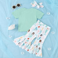 Load image into Gallery viewer, 2 Pieces Set Baby Kid Girls Letters T-Shirts And Cartoon Pants Wholesale 230222126
