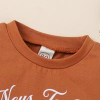 Load image into Gallery viewer, 2 Pieces Set Baby Kid Girls Letters Cartoon Print T-Shirts And Shorts Wholesale 230222134
