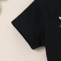 Load image into Gallery viewer, 2 Pieces Set Baby Kid Girls Letters Cartoon Print T-Shirts And Shorts Wholesale 230222134
