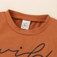 Load image into Gallery viewer, 2 Pieces Set Baby Kid Girls Letters Cartoon Print T-Shirts And Shorts Wholesale 230222134
