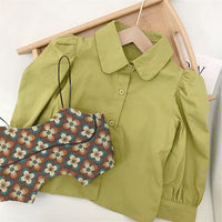 Load image into Gallery viewer, 2 Pieces Set Baby Kid Girls Flower Embroidered Tank Tops And Solid Color Shirts Wholesale 230222169
