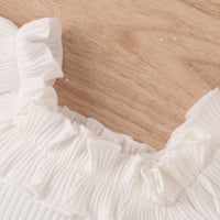 Load image into Gallery viewer, 2 Pieces Set Baby Kid Girls Solid Color Muslin&amp;Ribbed Tank Tops And Shorts Wholesale 230222175
