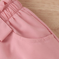 Load image into Gallery viewer, 2 Pieces Set Baby Kid Girls Solid Color Muslin&amp;Ribbed Tank Tops And Shorts Wholesale 230222175
