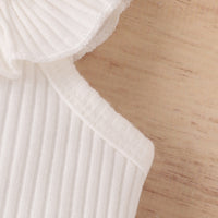 Load image into Gallery viewer, 2 Pieces Set Baby Kid Girls Solid Color Muslin&amp;Ribbed Tank Tops And Shorts Wholesale 230222175
