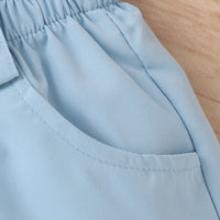 Load image into Gallery viewer, 2 Pieces Set Baby Kid Girls Solid Color Muslin&amp;Ribbed Tank Tops And Shorts Wholesale 230222175
