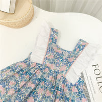 Load image into Gallery viewer, Baby Kid Girls Flower Bow Print Dresses Wholesale 23022218
