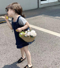 Load image into Gallery viewer, Baby Kid Girls Solid Color Dresses Wholesale 230222185
