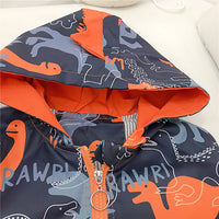 Load image into Gallery viewer, 2 Pieces Set Baby Kid Boys Cartoon Print Jackets Outwears And Embroidered Bag Wholesale 230222196
