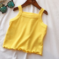 Load image into Gallery viewer, 2 Pieces Set Baby Kid Girls Solid Color Tank Tops And Shorts Wholesale 230222210
