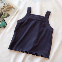 Load image into Gallery viewer, 2 Pieces Set Baby Kid Girls Solid Color Tank Tops And Shorts Wholesale 230222210
