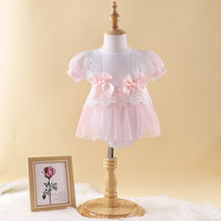 Load image into Gallery viewer, Baby Girls Bow Rompers Wholesale 23022223
