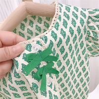 Load image into Gallery viewer, 2 Pieces Set Baby Kid Girls Print Tops And Shorts Wholesale 23022239
