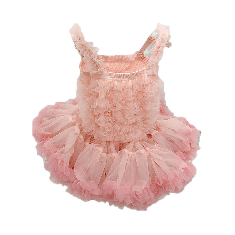 Baby Kid Girls Solid Color Birthday Dresses Princess Dresses Wholesale 23022240