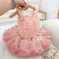 Load image into Gallery viewer, Baby Kid Girls Solid Color Birthday Dresses Princess Dresses Wholesale 23022240
