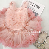Load image into Gallery viewer, Baby Kid Girls Solid Color Birthday Dresses Princess Dresses Wholesale 23022240
