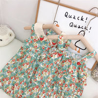 Load image into Gallery viewer, Baby Kid Girls Flower Fruit Print Dresses Wholesale 23022254
