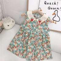 Load image into Gallery viewer, Baby Kid Girls Flower Fruit Print Dresses Wholesale 23022254
