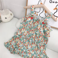Load image into Gallery viewer, Baby Kid Girls Flower Fruit Print Dresses Wholesale 23022254
