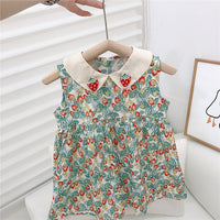 Load image into Gallery viewer, Baby Kid Girls Flower Fruit Print Dresses Wholesale 23022254
